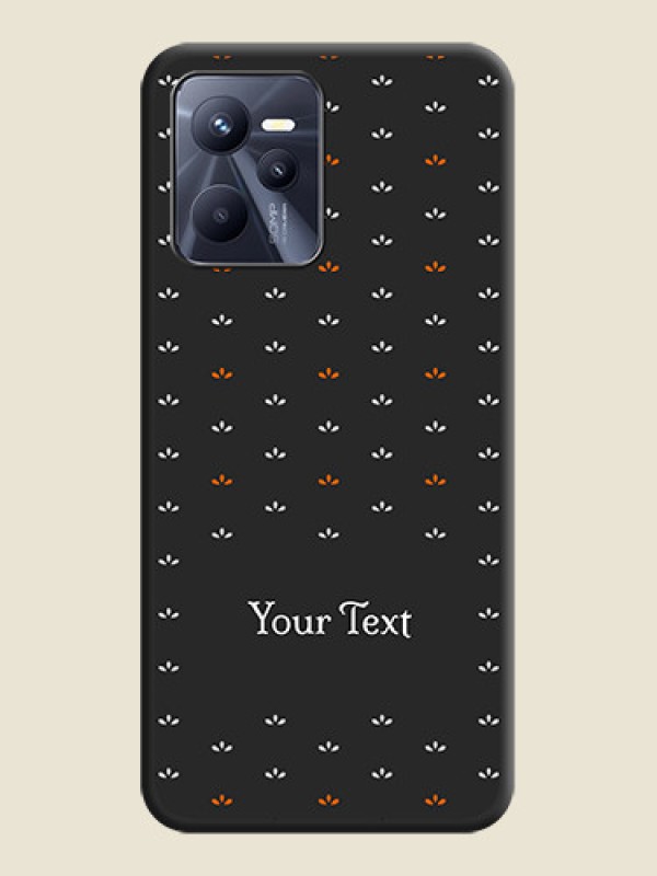 Custom Simple Pattern With Custom Text On Space Black Personalized Soft Matte Phone Covers -Realme Narzo 50A Prime - alternate view