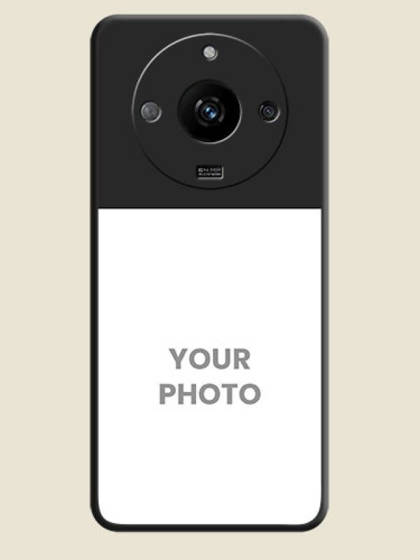 Custom Image Upload With Space Black Color On Custom Soft Matte Mobile Back Cover - Realme Narzo 60 5G - alternate view