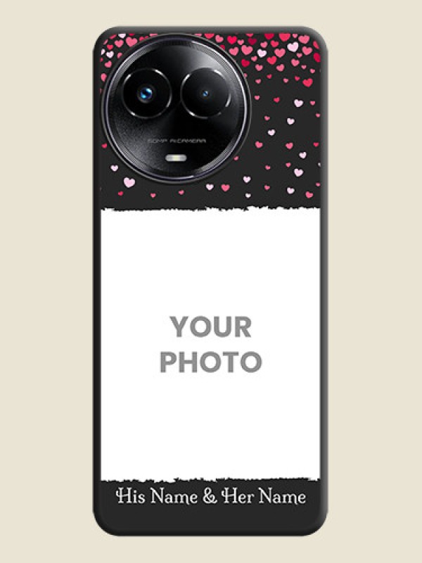 Custom Fall in Love with Your Partner on Photo On Space Black Custom Soft Matte Mobile Back Cover - Narzo 60X 5G - alternate view