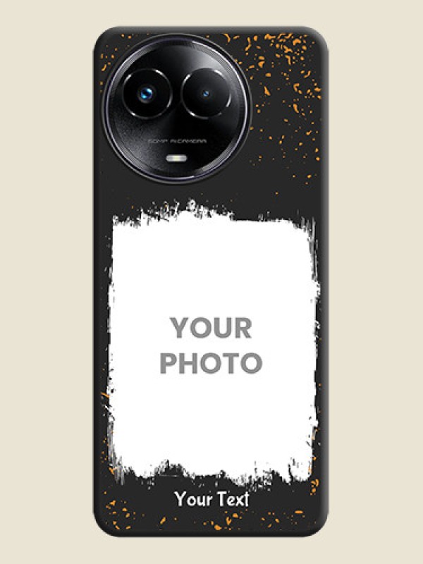 Custom Spray Free Design on Photo On Space Black Custom Soft Matte Mobile Back Cover - Narzo 60X 5G - alternate view