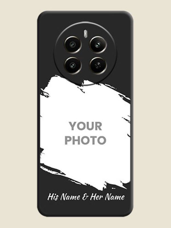 Custom Grunge Brush Strokes - Photo on Space Black Soft Matte Back Cover - Realme Narzo 70 5G - alternate view