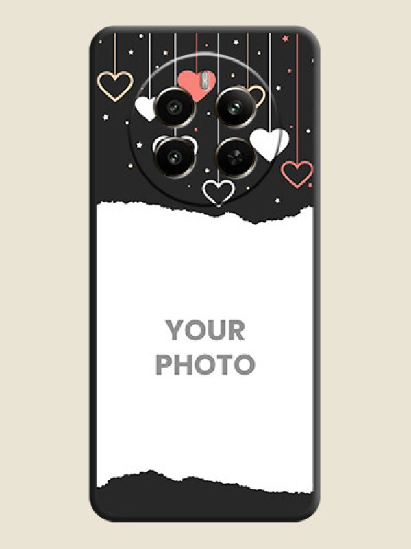 Custom Love Hangings with Splash Wave Picture on Space Black Custom Soft Matte Phone Back Cover - Narzo 70 Pro 5G - alternate view