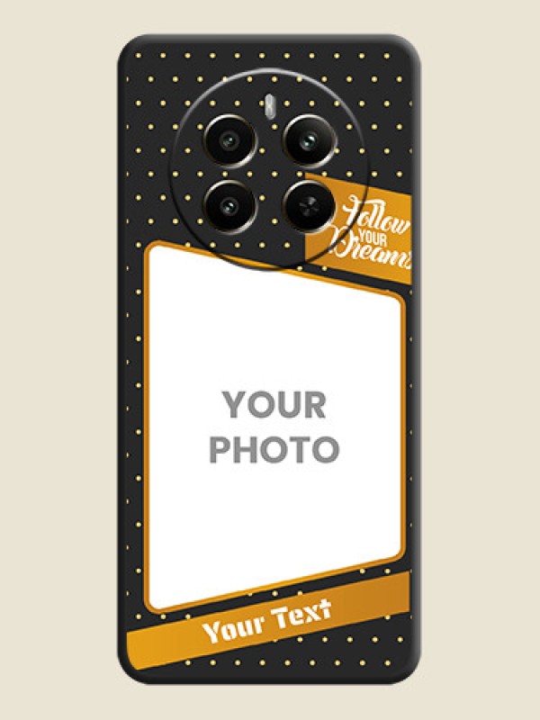 Custom Follow Your Dreams with White Dots on Space Black Custom Soft Matte Phone Cases - Narzo 70 Pro 5G - alternate view