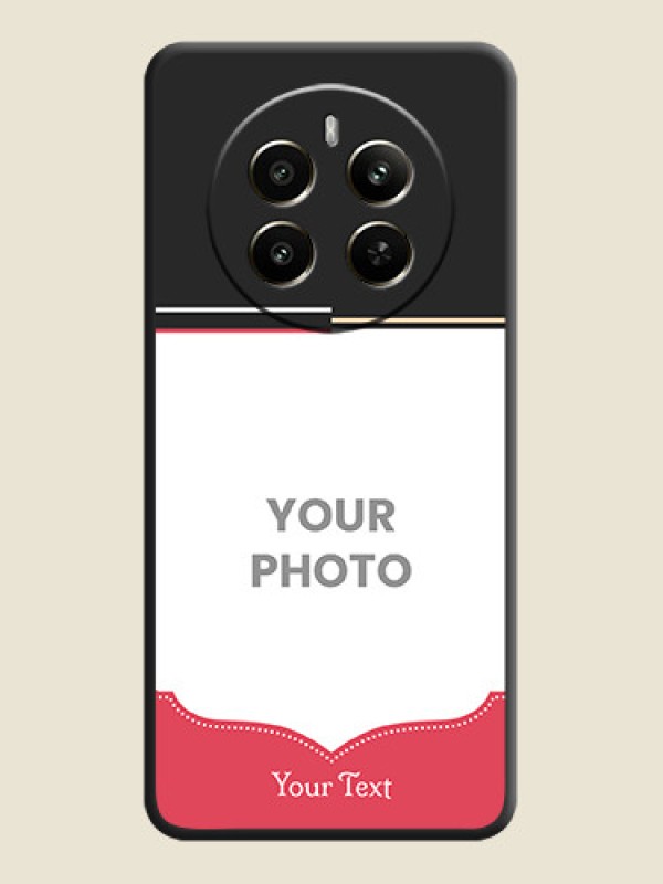 Custom Classic Plain Design with Name - Photo on Space Black Soft Matte Phone Cover - Narzo 70 Pro 5G - alternate view