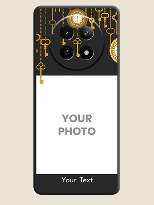 Custom Decorative Design with Text on Space Black Custom Soft Matte Back Cover - Realme Narzo 70X 5G - alternate view