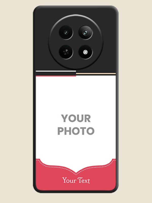 Custom Classic Plain Design with Name - Photo on Space Black Soft Matte Phone Cover - Realme Narzo 70X 5G - alternate view