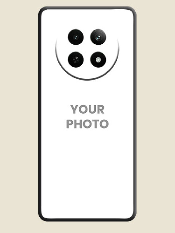 Custom Full Single Pic Upload On Space Black Personalized Soft Matte Phone Covers - Realme Narzo 70X 5G - alternate view