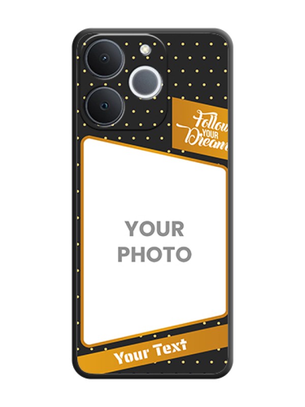 Custom Follow Your Dreams with White Dots On Space Black Custom Soft Matte Mobile Back Cover - Realme Narzo 80 Lite 4G - alternate view
