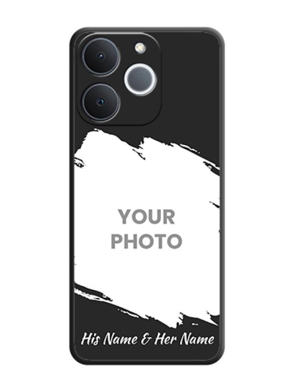 Custom Grunge Brush Strokes on Photo On Space Black Custom Soft Matte Mobile Back Cover - Realme Narzo 80 Lite 4G - alternate view
