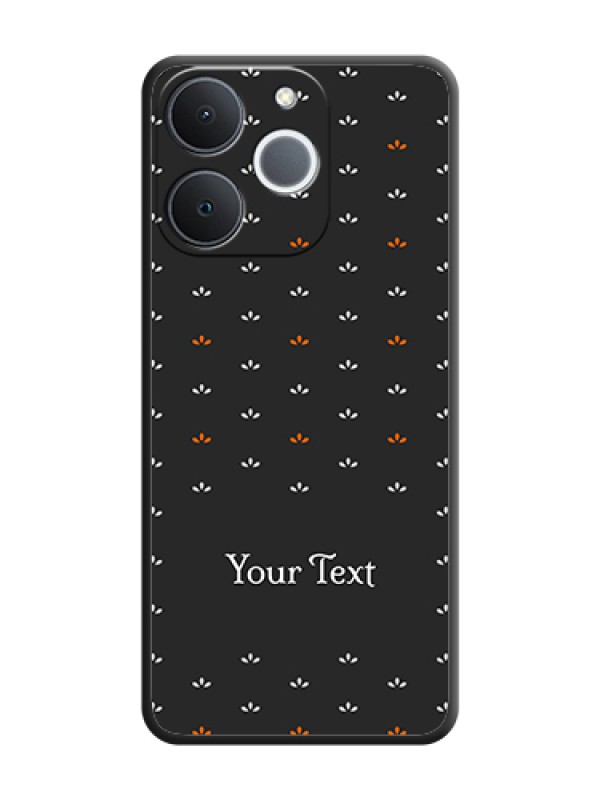 Custom Simple Pattern With Custom Text On Space Black Custom Soft Matte Mobile Back Cover - Realme Narzo 80 Lite 4G - alternate view
