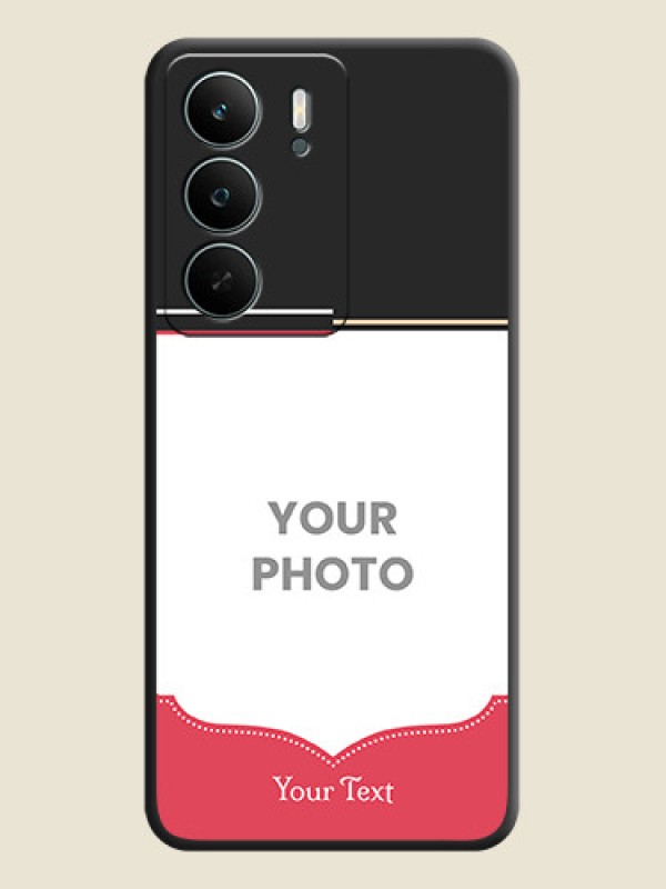 Custom Classic Plain Design with Name On Space Black Custom Soft Matte Mobile Back Cover - Narzo 80 Lite - alternate view