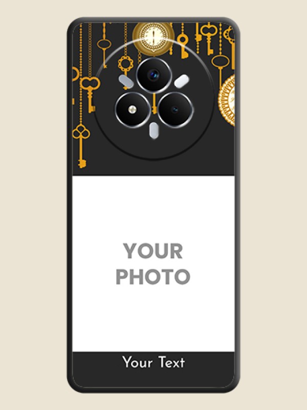 Custom Decorative Design with Text On Space Black Custom Soft Matte Mobile Back Cover - Realme Narzo 80 Pro 5G - alternate view