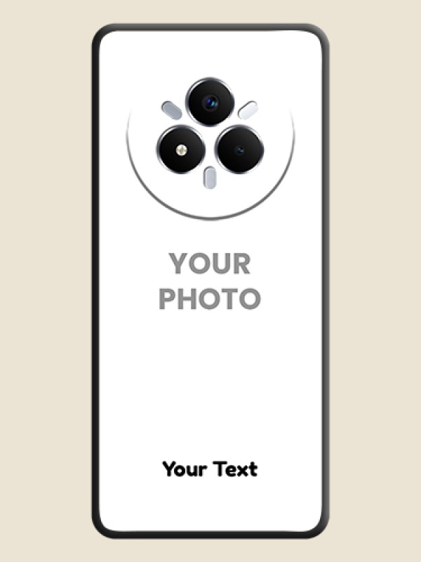 Custom Full Single Pic Upload With Text On Space Black Custom Soft Matte Mobile Back Cover - Realme Narzo 80 Pro 5G - alternate view