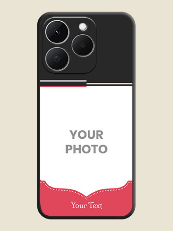 Custom Classic Plain Design with Name On Space Black Custom Soft Matte Mobile Back Cover - Realme Narzo 90 5G - alternate view