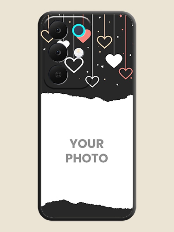 Custom Love Hangings with Splash Wave Picture On Space Black Custom Soft Matte Mobile Back Cover - Realme Narzo 90x 5G - alternate view