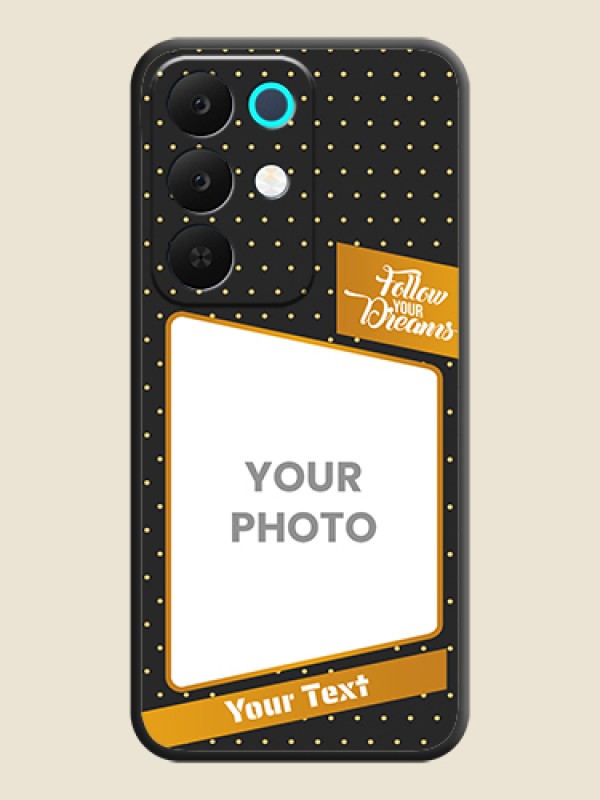 Custom Follow Your Dreams with White Dots On Space Black Custom Soft Matte Mobile Back Cover - Realme Narzo 90x 5G - alternate view