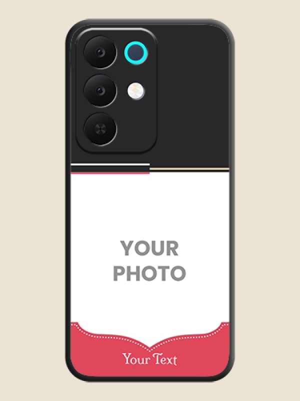Custom Classic Plain Design with Name On Space Black Custom Soft Matte Mobile Back Cover - Realme Narzo 90x 5G - alternate view