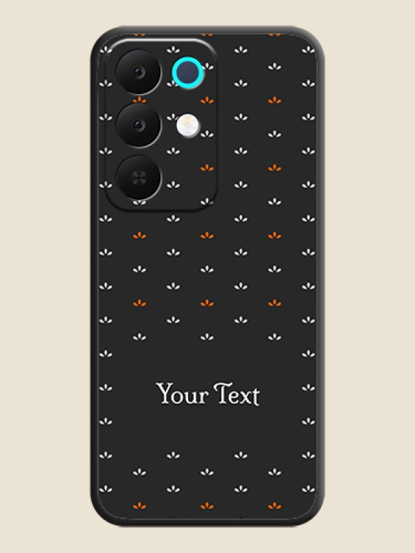 Custom Simple Pattern With Custom Text On Space Black Custom Soft Matte Mobile Back Cover - Realme Narzo 90x 5G - alternate view