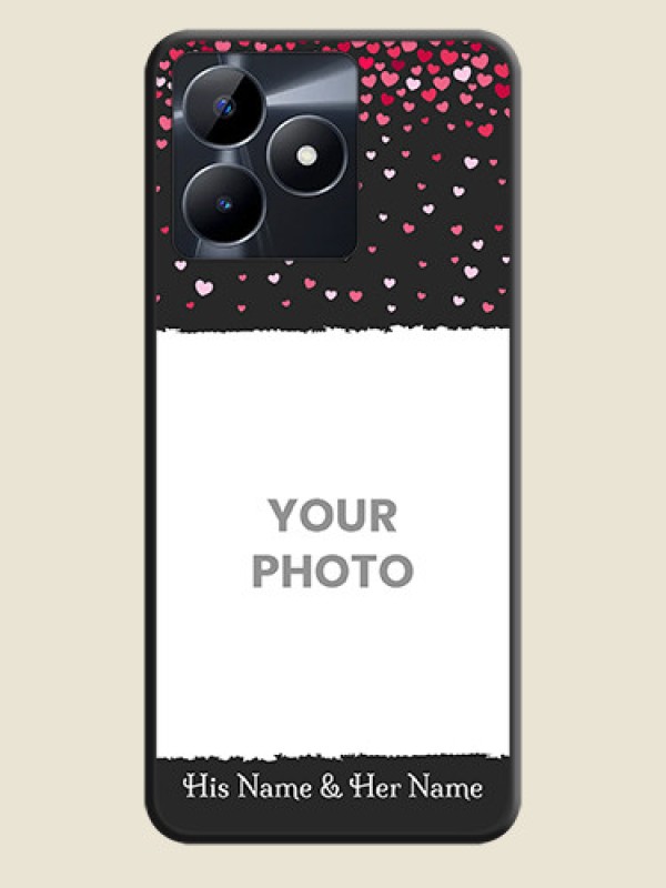Custom Fall in Love with Your Partner - Photo on Space Black Soft Matte Phone Cover - Realme Narzo N53 - alternate view