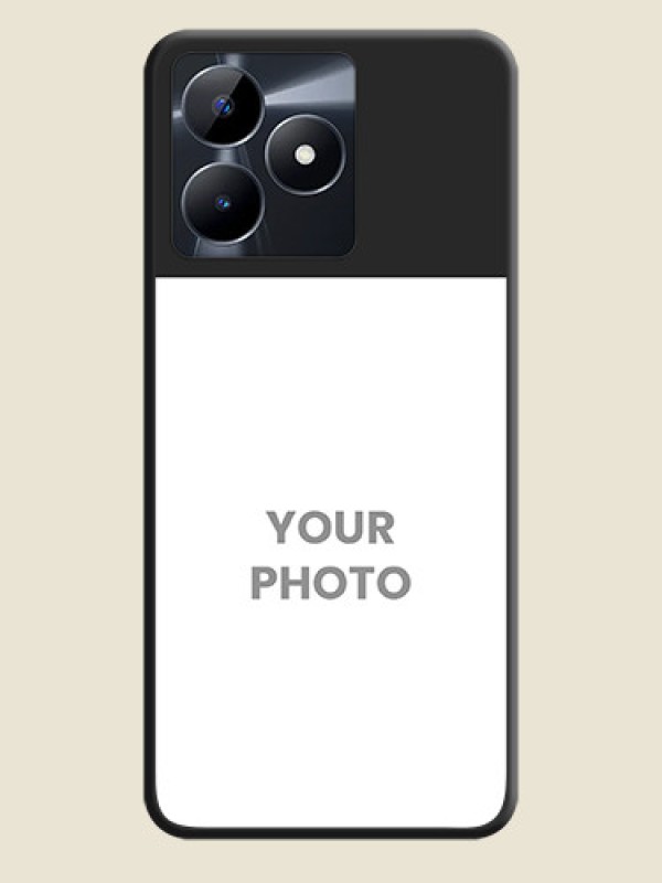 Custom Image Upload With Space Black Color On Custom Soft Matte Mobile Back Cover - Realme Narzo N53 - alternate view