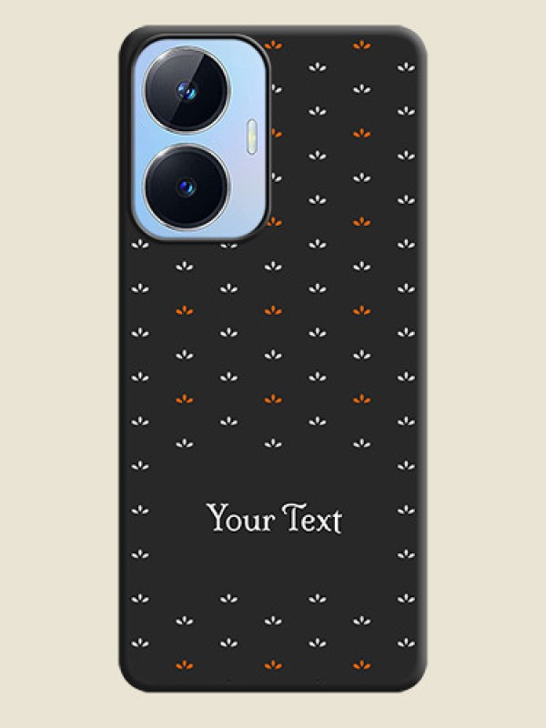 Custom Simple Pattern With Custom Text On Space Black Personalized Soft Matte Phone Covers -Realme Narzo N55 - alternate view