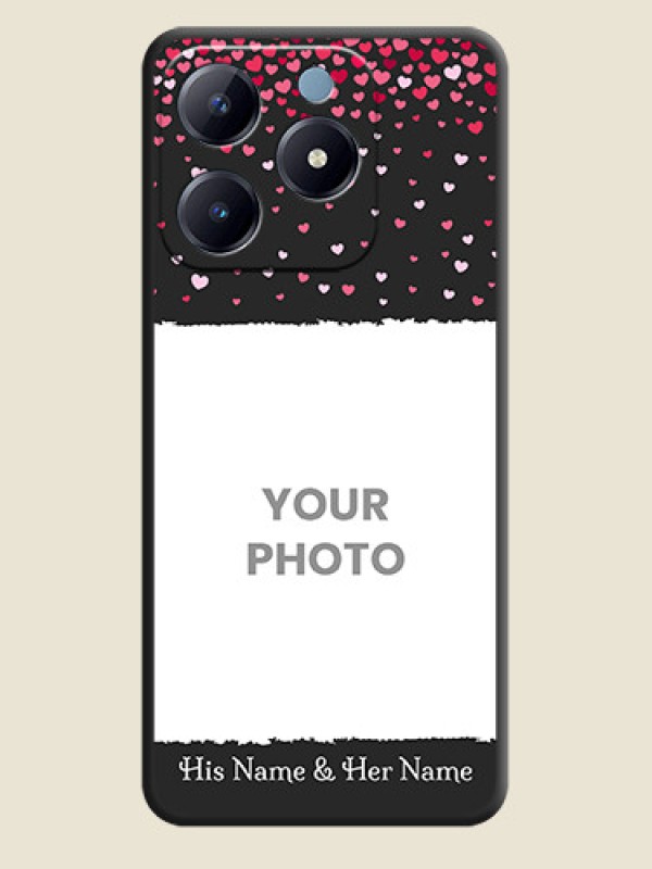 Custom Fall in Love with Your Partner on Photo On Space Black Custom Soft Matte Mobile Back Cover - Realme Narzo N63 - alternate view