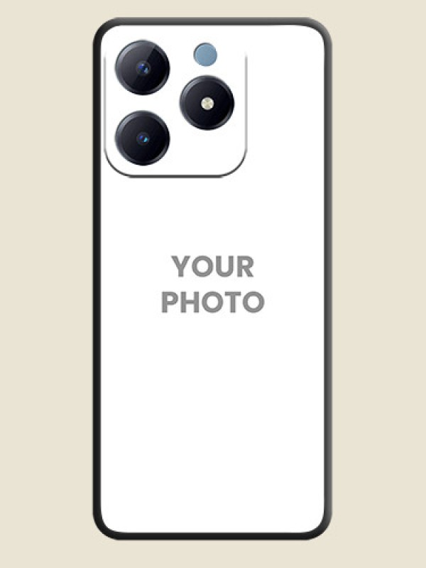 Custom Full Single Pic Upload On Space Black Custom Soft Matte Mobile Back Cover - Realme Narzo N63 - alternate view