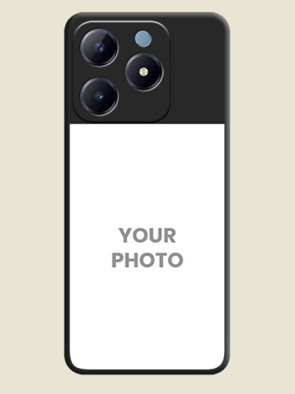 Custom Image Upload With Space Black Color On Custom Soft Matte Mobile Back Cover - Realme Narzo N63 - alternate view