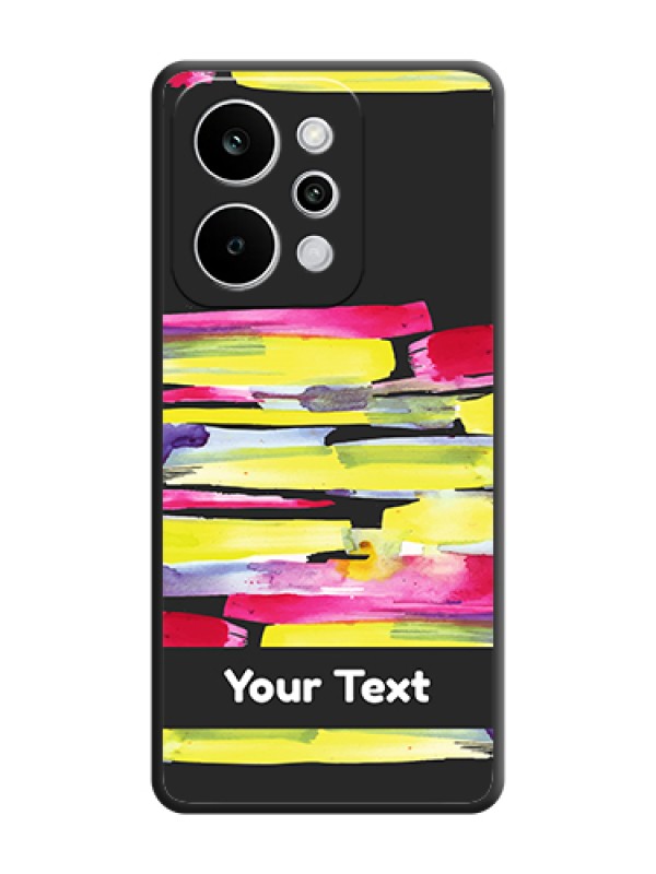 Custom Brush Coloured On Space Black Custom Soft Matte Mobile Back Cover - Realme Narzo Power 5G - alternate view