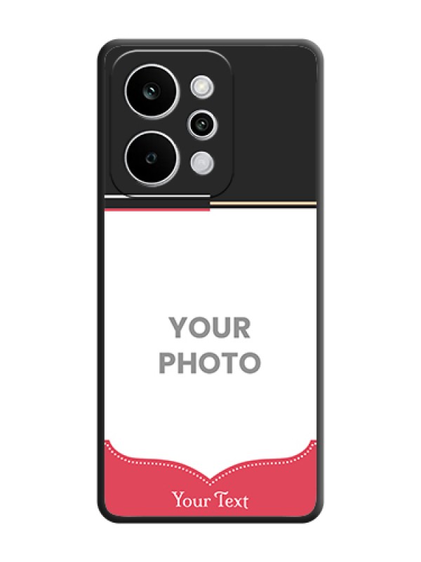 Custom Classic Plain Design with Name On Space Black Custom Soft Matte Mobile Back Cover - Realme Narzo Power 5G - alternate view