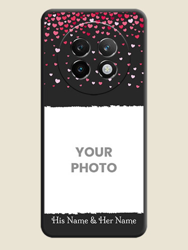 Custom Fall in Love with Your Partner on Photo On Space Black Custom Soft Matte Mobile Back Cover - Realme P1 Speed 5G - alternate view