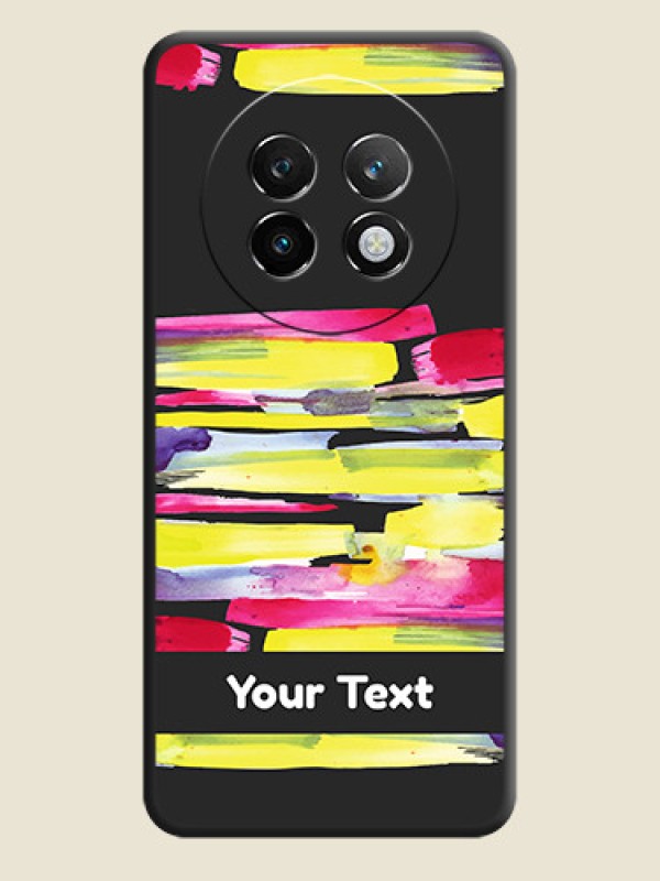 Custom Brush Coloured On Space Black Custom Soft Matte Mobile Back Cover - Realme P1 Speed 5G - alternate view