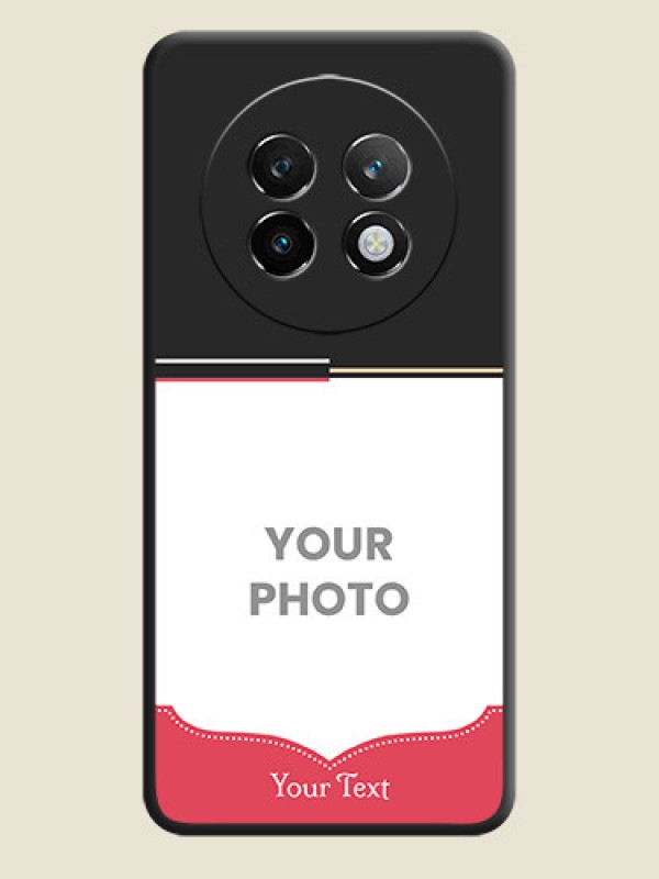 Custom Classic Plain Design with Name On Space Black Custom Soft Matte Mobile Back Cover - Realme P1 Speed 5G - alternate view