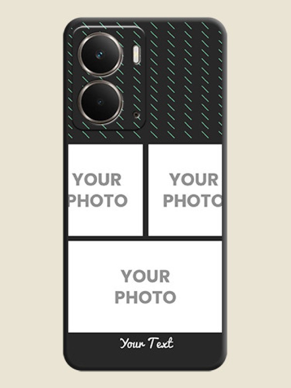 Custom Cross Dotted Pattern with 2 Image Holder On Space Black Custom Soft Matte Mobile Back Cover - Realme P3 5G - alternate view