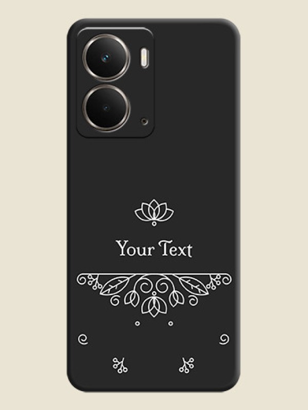Custom Lotus Garden Custom Text On Space Black Custom Soft Matte Mobile Back Cover - Realme P3 5G - alternate view