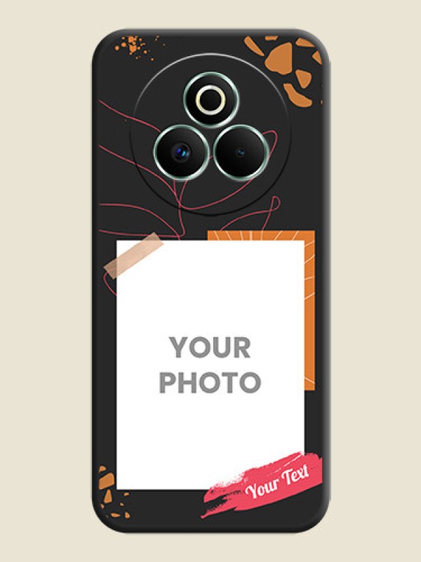 Custom Orange Photo Frame On Space Black Custom Soft Matte Mobile Back Cover - Realme P3 Pro 5G - alternate view
