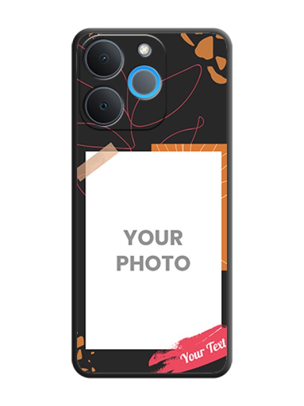 Custom Orange Photo Frame On Space Black Custom Soft Matte Mobile Back Cover - Realme P4 Lite 4G - alternate view