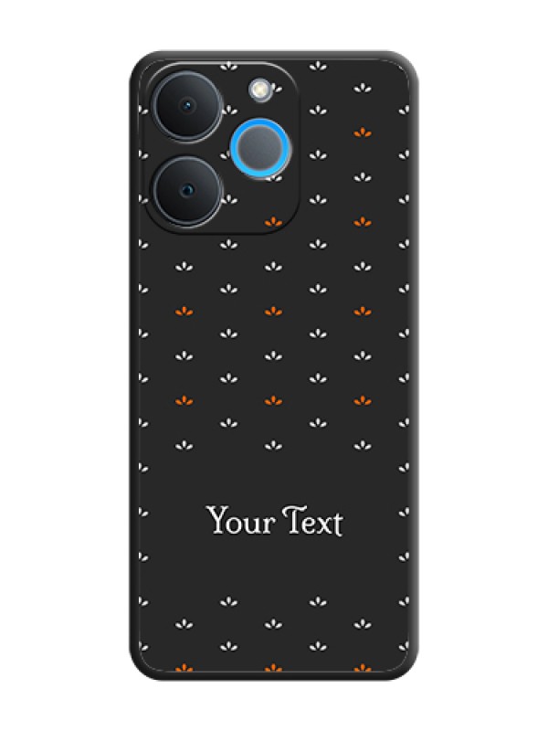 Custom Simple Pattern With Custom Text On Space Black Custom Soft Matte Mobile Back Cover - Realme P4 Lite 4G - alternate view