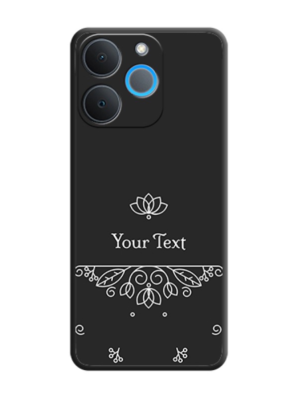 Custom Lotus Garden Custom Text On Space Black Custom Soft Matte Mobile Back Cover - Realme P4 Lite 4G - alternate view