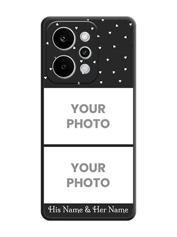 Custom Miniature Love Symbols with Name On Space Black Custom Soft Matte Mobile Back Cover - Realme P4 Power 5G - alternate view