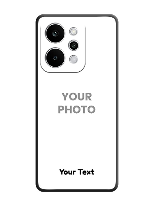 Custom Full Single Pic Upload With Text On Space Black Custom Soft Matte Mobile Back Cover - Realme P4 Power 5G - alternate view