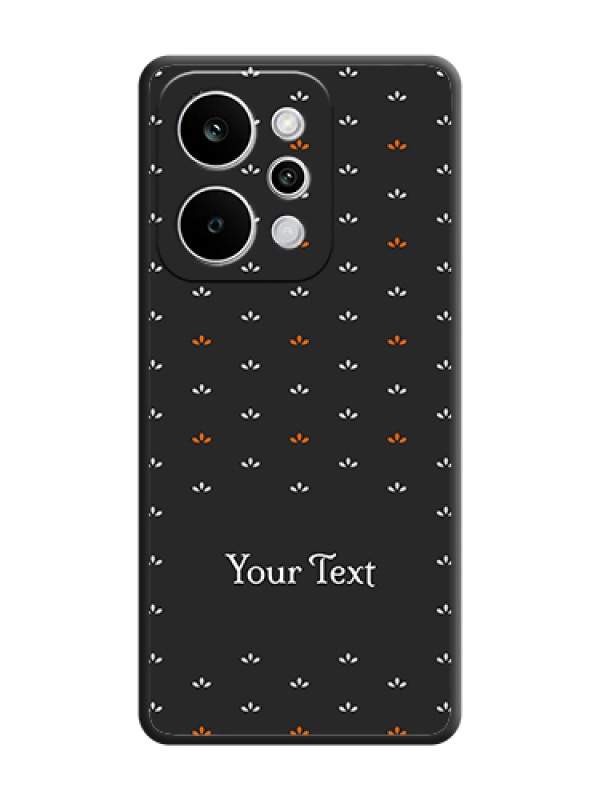 Custom Simple Pattern With Custom Text On Space Black Custom Soft Matte Mobile Back Cover - Realme P4 Power 5G - alternate view