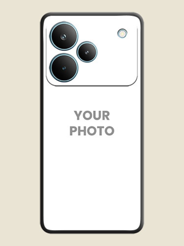 Custom Full Single Pic Upload On Space Black Custom Soft Matte Mobile Back Cover - Realme P4 Pro 5G - alternate view