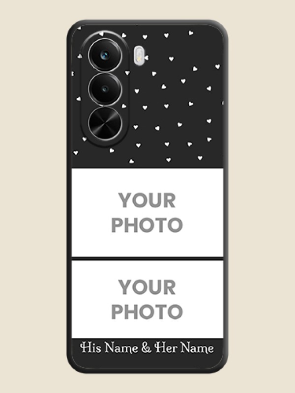 Custom Miniature Love Symbols with Name On Space Black Custom Soft Matte Mobile Back Cover - Realme P4X 5G - alternate view