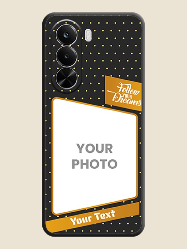 Custom Follow Your Dreams with White Dots On Space Black Custom Soft Matte Mobile Back Cover - Realme P4X 5G - alternate view