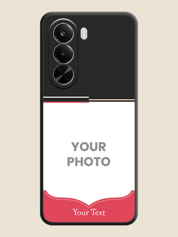 Custom Classic Plain Design with Name On Space Black Custom Soft Matte Mobile Back Cover - Realme P4X 5G - alternate view