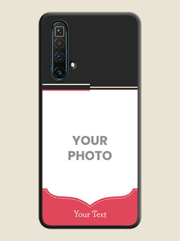 Custom Classic Plain Design with Name on Photo on Space Black Soft Matte Phone Cover - Realme X3 SuperZoom - alternate view