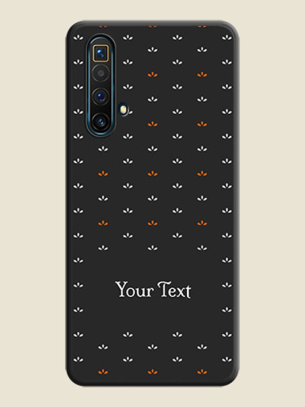 Custom Simple Pattern With Custom Text On Space Black Personalized Soft Matte Phone Covers -Realme X3 Super Zoom - alternate view