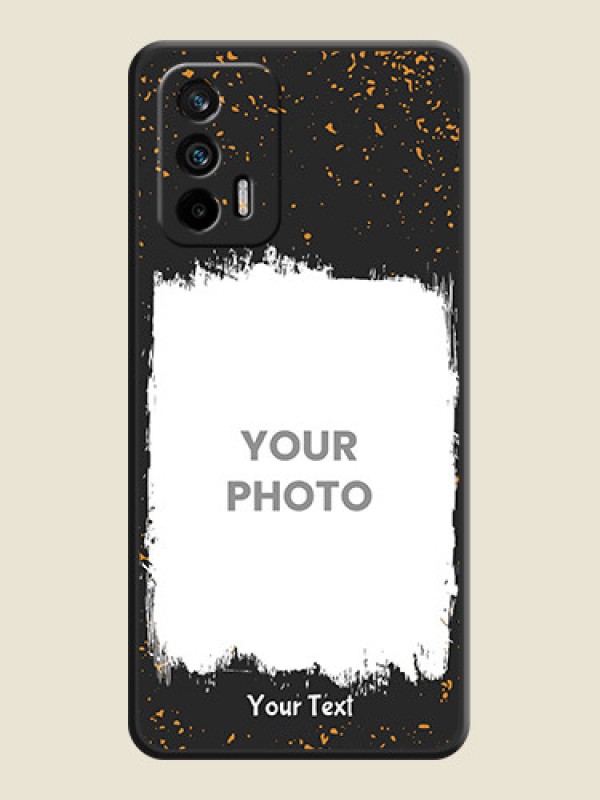 Custom Spray Free Design on Photo on Space Black Soft Matte Phone Cover - Realme X7 Max 5G - alternate view