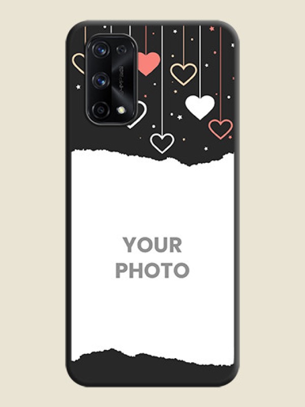 Custom Love Hangings with Splash Wave Picture on Space Black Custom Soft Matte Phone Back Cover - Realme X7 Pro - alternate view